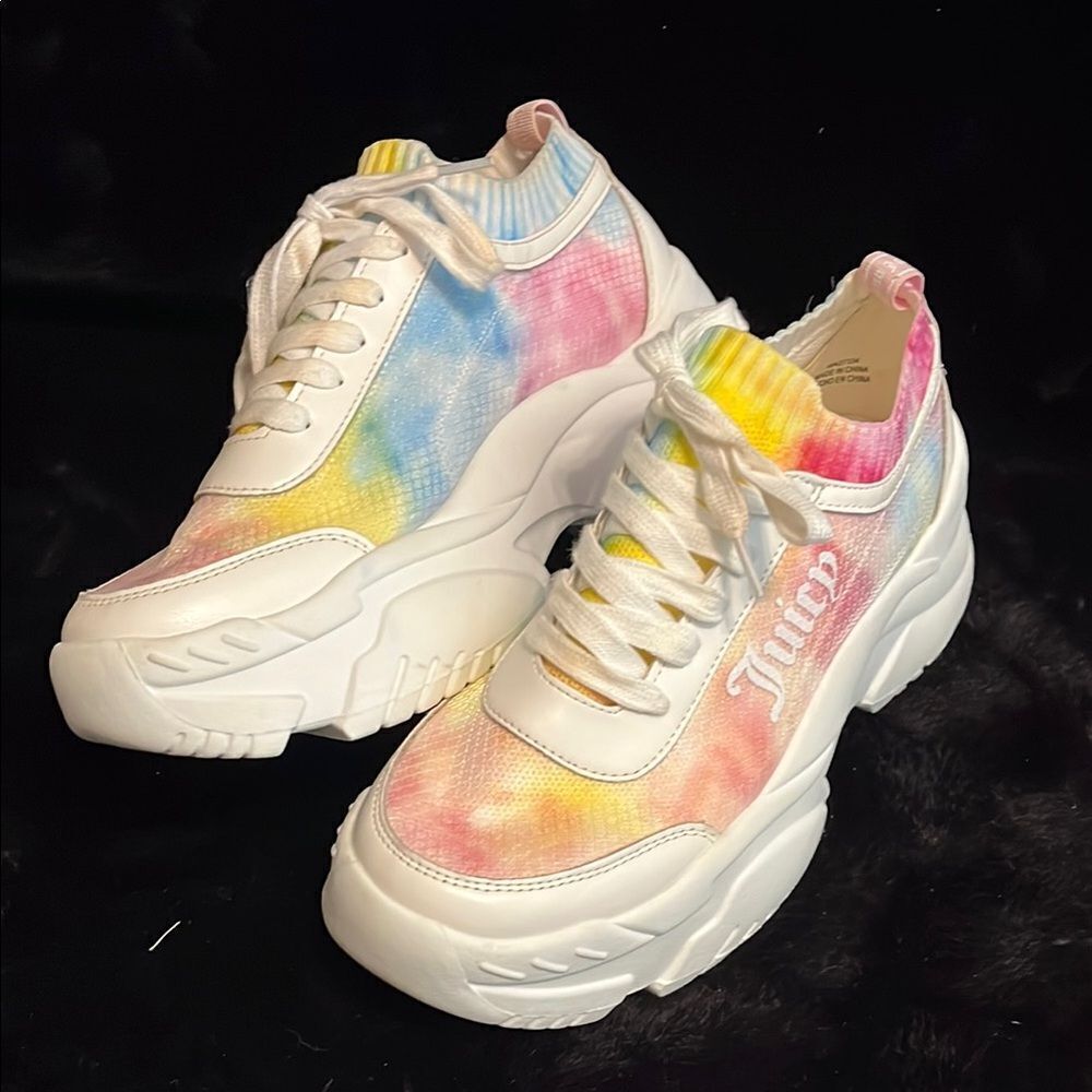 Juicy Couture Tie-Dye Platform Sneakers